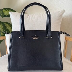 Kate Spade New York Patterson Drive Geraldine Black And White Satchel Crossbody